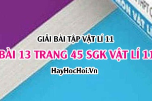 Giải bài 13 trang 45 SGK Vật lí 11: Dòng điện không đổi, Suất điện động của nguồn điện